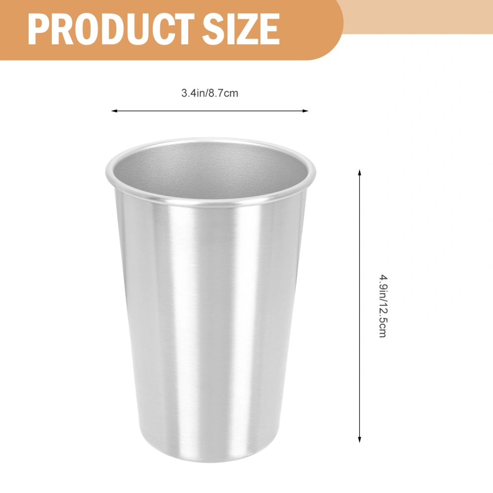 Stainless Steel Beer Cup Creative Water Cup Simple Tumbler Beverage Cup