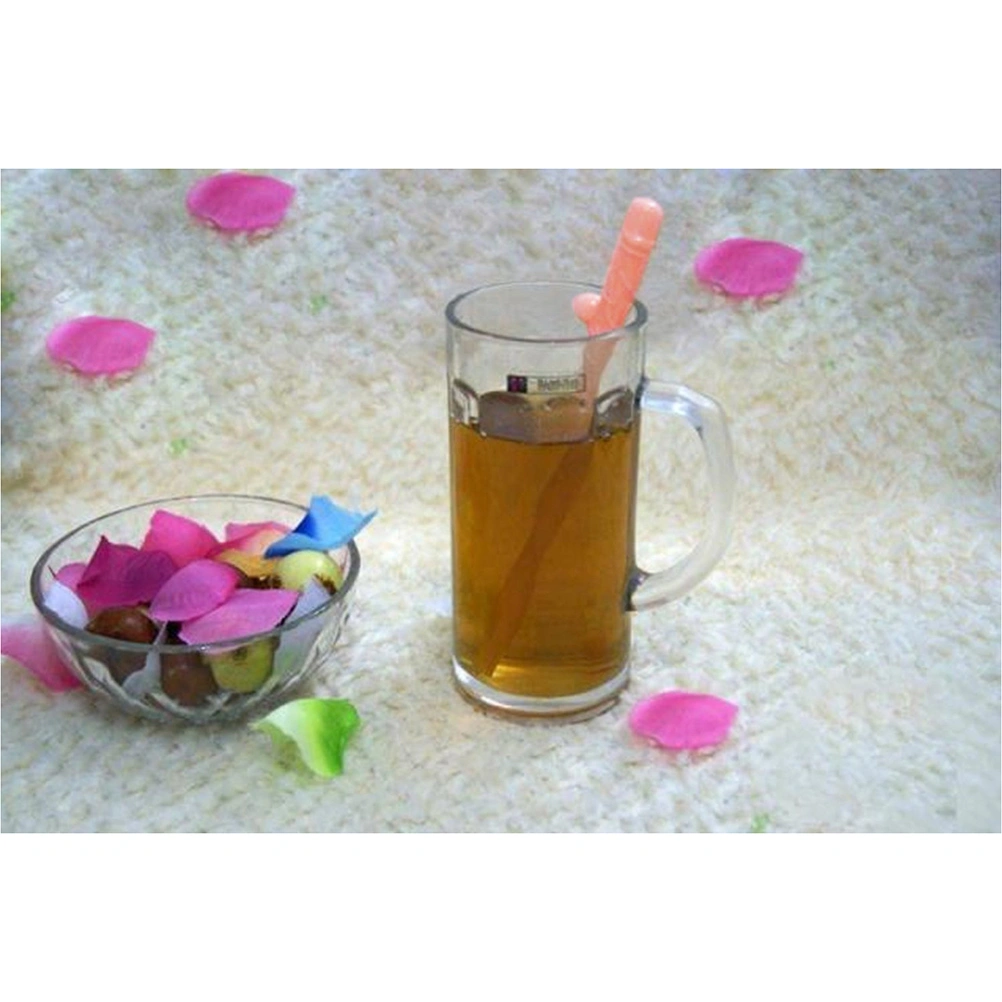 10pcs Naughty Sipping Straws Willy Shaped Drinking Straws for Hen / Girls Party