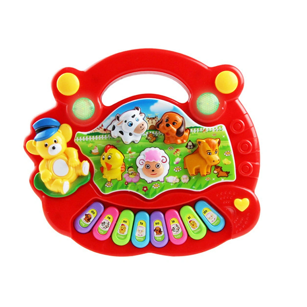 Baby Kids Musical Educational Piano Animal Farm Developmental Music Toy (Random Color)