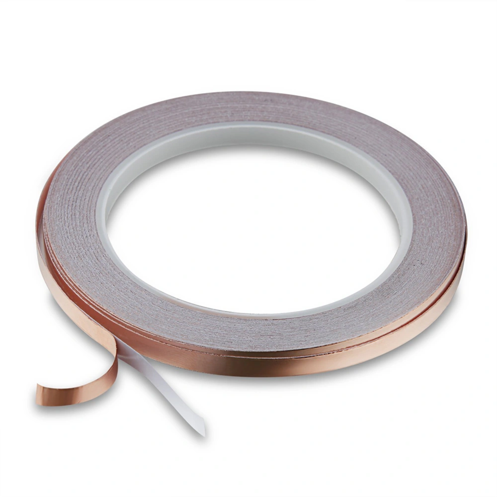 2PCS Copper Foil Tape with Conductive Adhesive for Art Work Soldering Electrical Repairs Grounding EMI Shielding 30M x 6MM