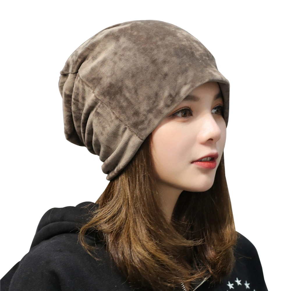 Stylish Ladies Hat for Women Winter Beanie for Fall Fashionable Dress Up (khaki)