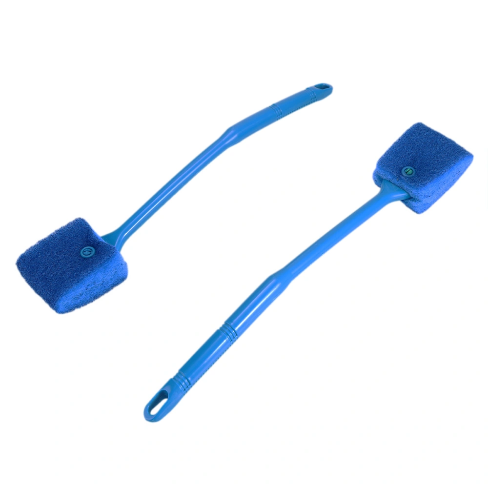 2pcs Aquarium Plant Algae Cleaner Glass Fish Tank Clean Cleaning Brush (Blue)