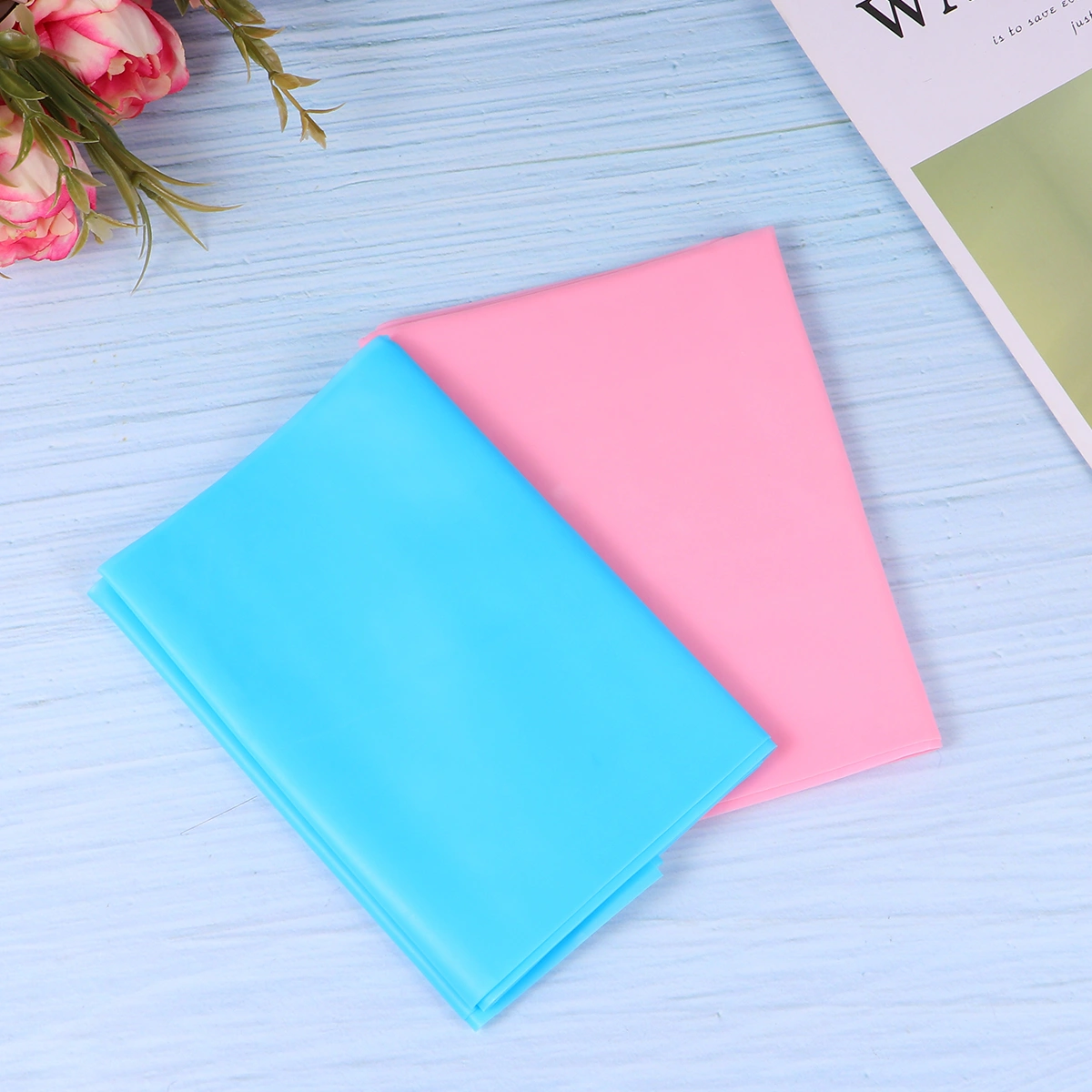 3pcs 1.8m Yoga Tension Belt Sports Elastic Belt Stretch Pulling Rope Fitness Strap Resistance Band (Pink/Purple/Blue)