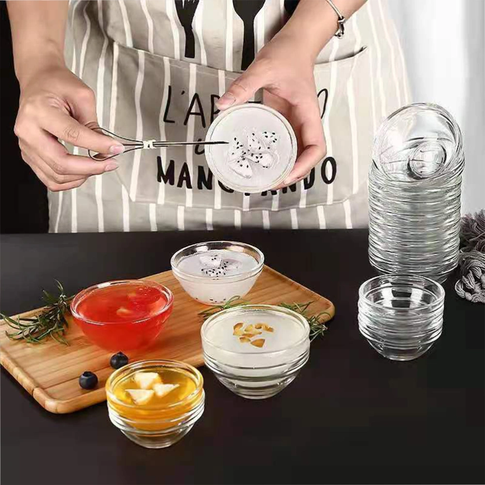 12pcs Glass Mixing Bowls Glass Bowl Glass Salad Bowl Ice Cream Bowls Fruit Bowls