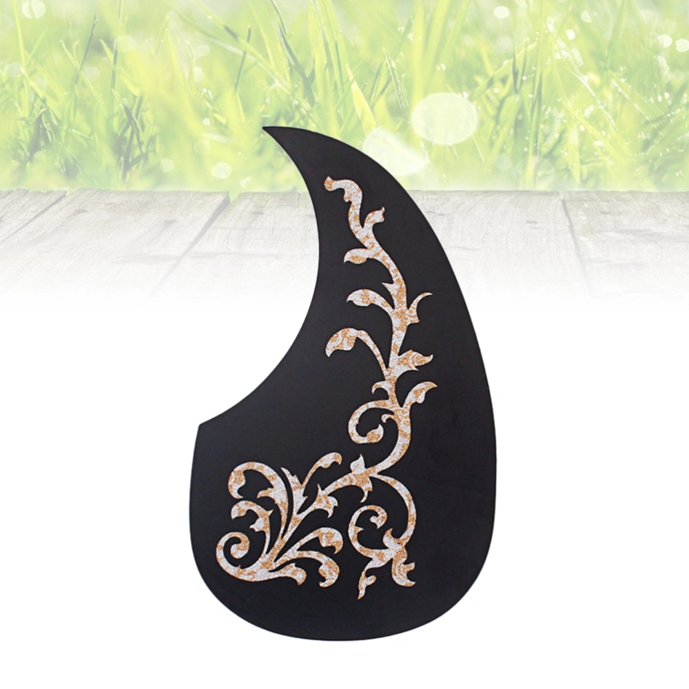 1 Pc Guitar Pickguard Anti-Scratch Guard Plate Self-adhesive Guitar Pick White Tree Vine Flower Guard Sticker for Acoustic Guitar 128mm