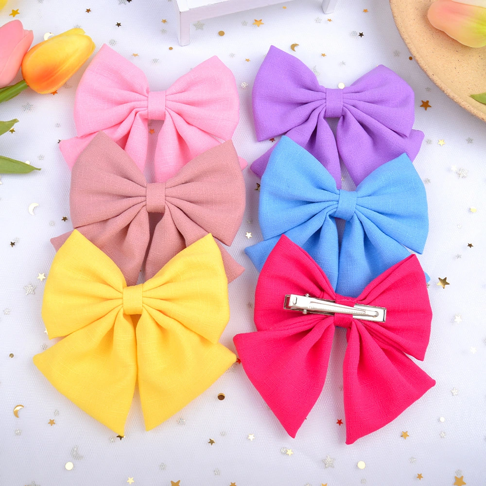 6pcs Hair Bows Women Hair Clips Small Bow Clips Cute Hair Accessories for Party Birthday