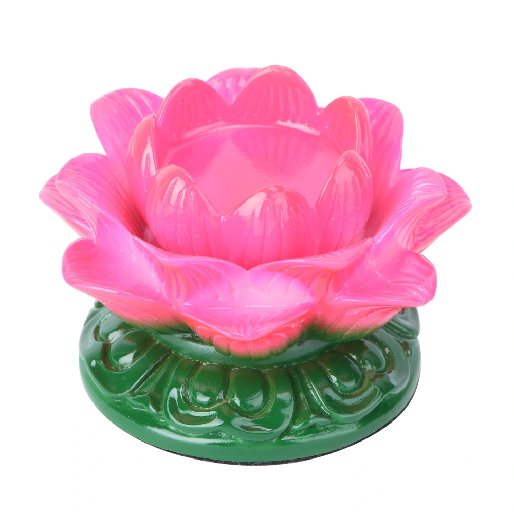 1PC Lotus Shaped Candlestick Vintage Style Lotus Candle Holder Buttered Lotus Lamp Holder Delicate Pilot Burner Candle Holder for Home Store Decor Pink Without Candle