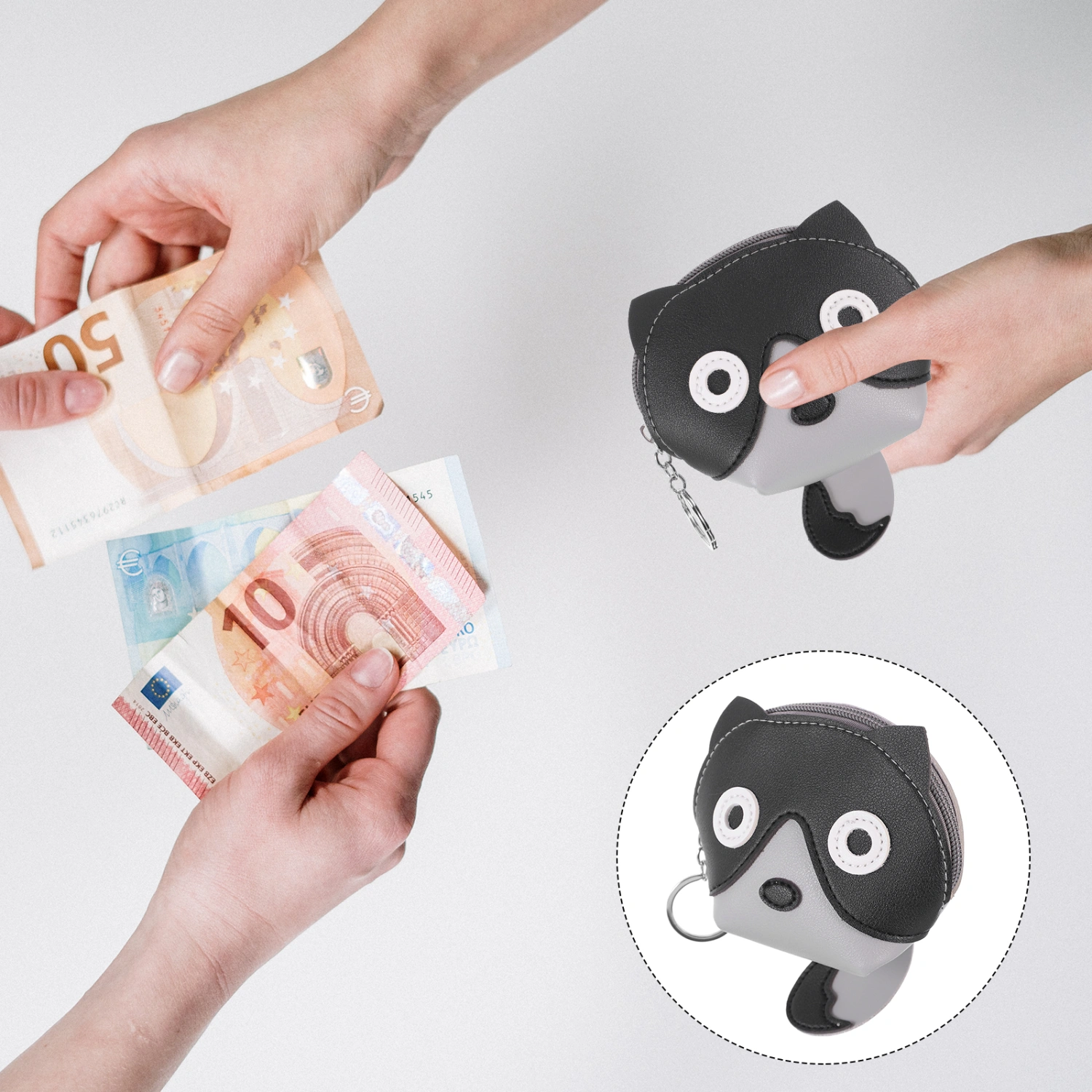 1Pc Lovely Change Purse Cartoon Wallet Animal Shape Coin Purse Storage Bag