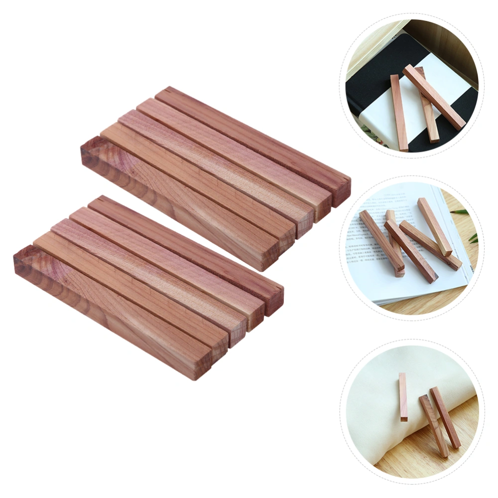 10pcs Moistureproof Camphorwood Blocks Pest Insect Repellent Bar for Drawers Closets