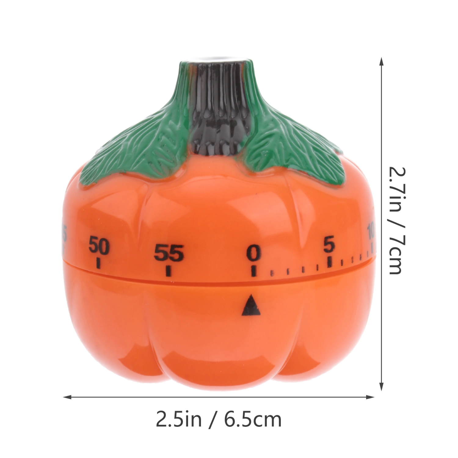 Pumpkin Design Mechanical Timer Kitchen Timer Household Cooking Time Manager Baking Reminder Cooking Countdown Timer (Orange)