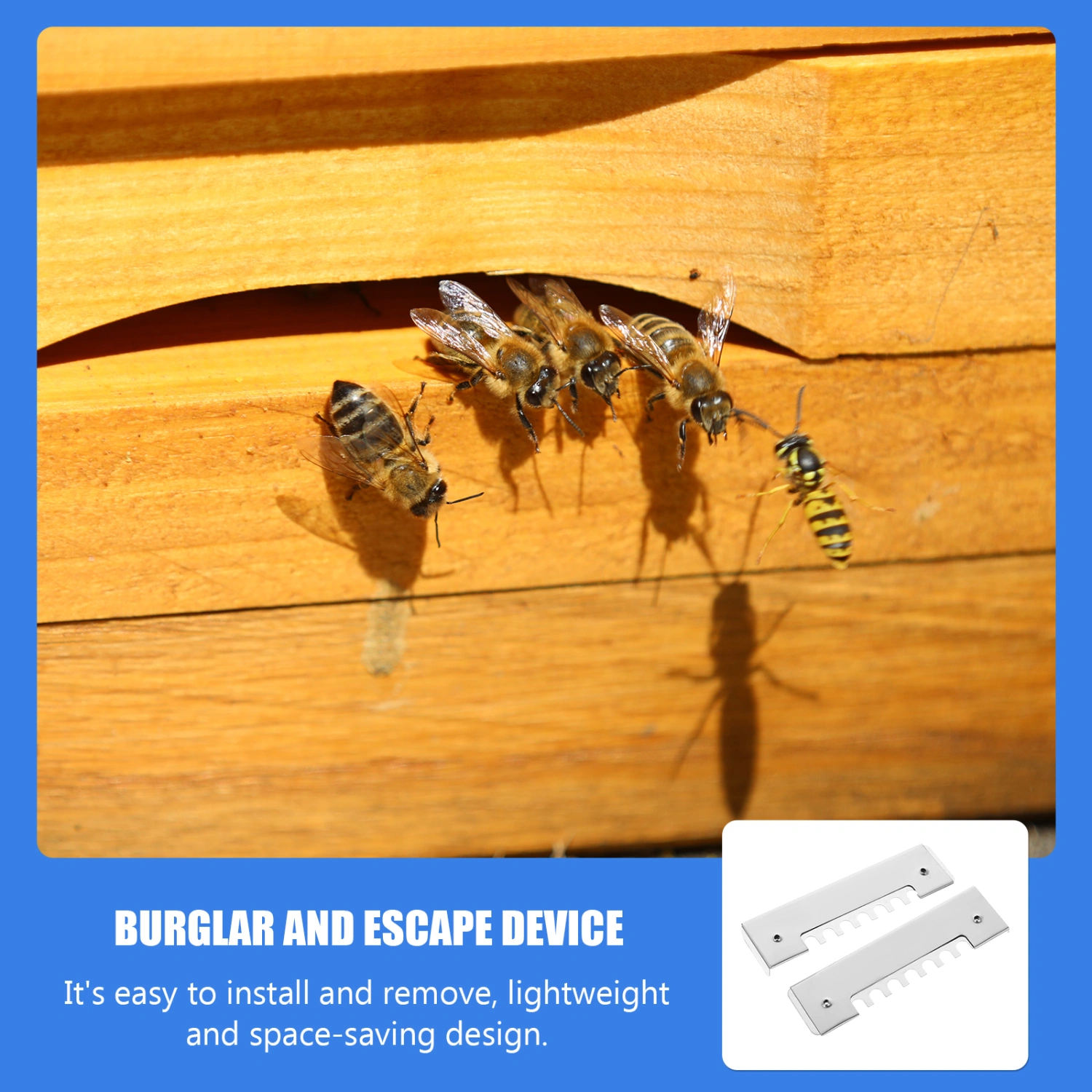 2 Pcs Beehive Anti-escape Door Frame Beekeeping Nest Door Plates Beekeeping Equipment