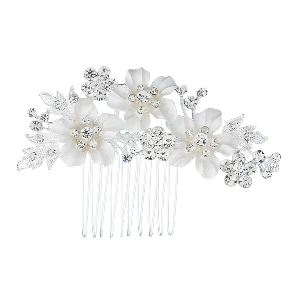 Rhinestone Flower Hair Comb Rhinestone Bridal Hair Comb Wedding Hair Comb