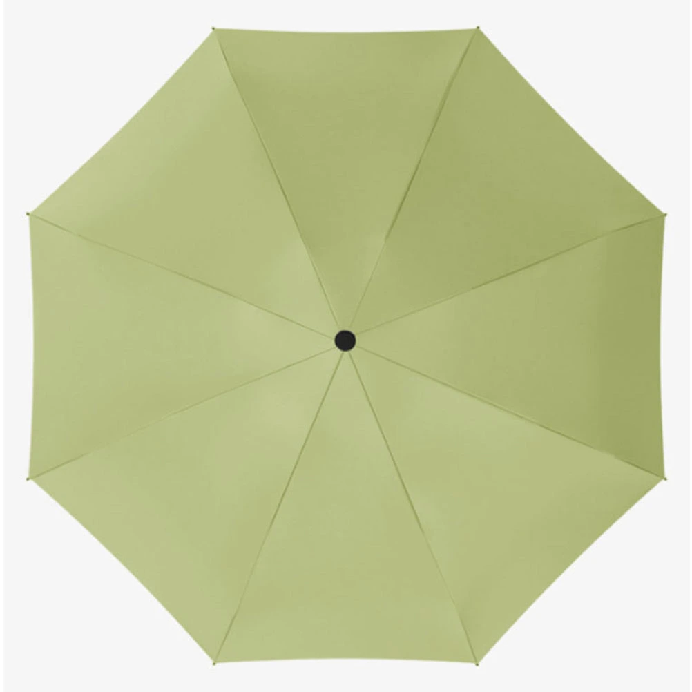 Mini Umbrella 8 Ribs Compact Travel Umbrella Folding Compact Umbrella Portable Lightweight Sunscreen Accessory (Black and Green)