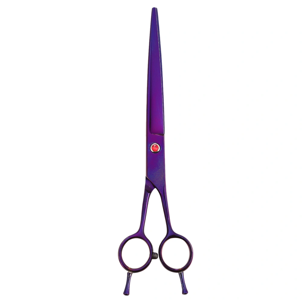 1 Pair of Stainless Steel Barber Scissors Useful Hairdressing Scissors (Purple)