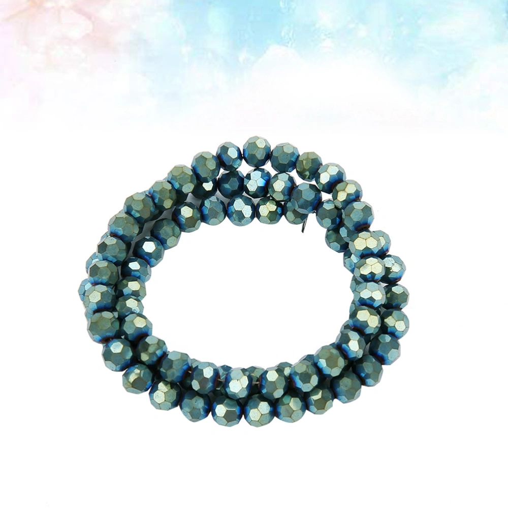 192pcs Handmade Jewelry Beads DIY Bracelet Necklace Beads Round Scattered Beads for Women Green