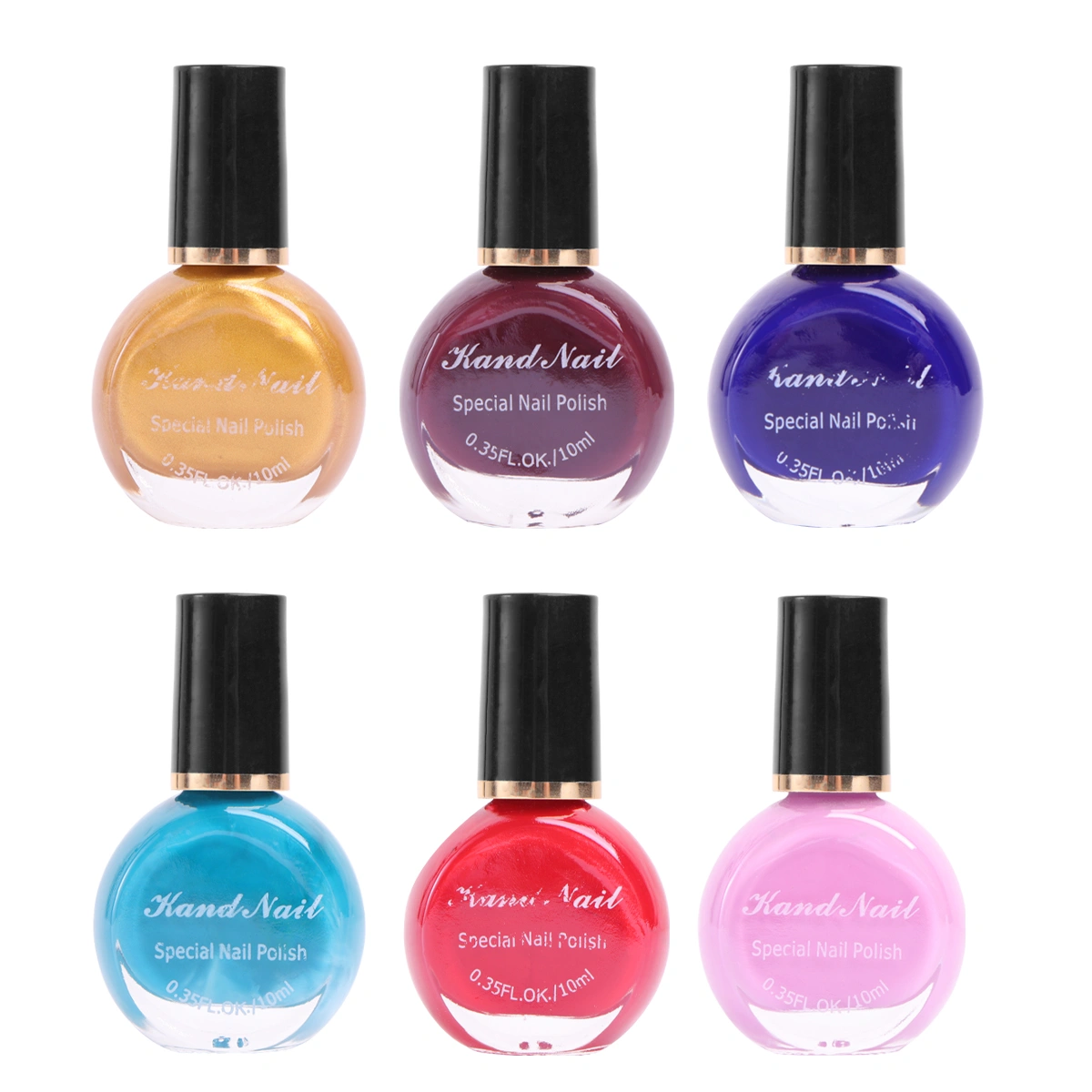 6Pcs Nail Polish Nail Stamping Art Long-lasting Nail Varnish DIY Printing Polish