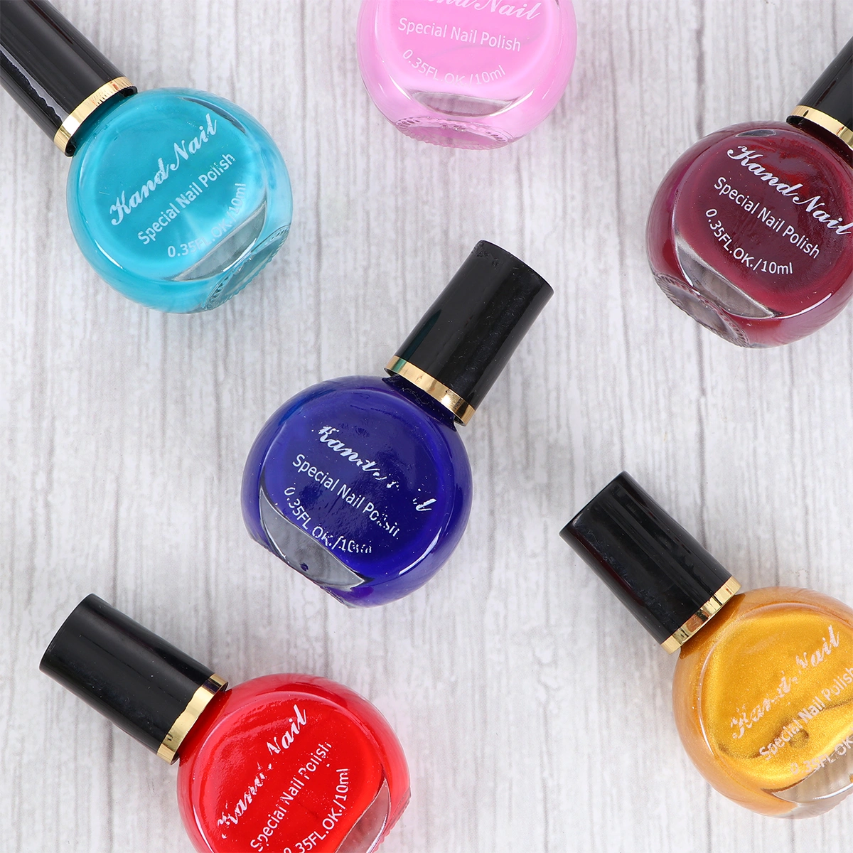 6Pcs Nail Polish Nail Stamping Art Long-lasting Nail Varnish DIY Printing Polish
