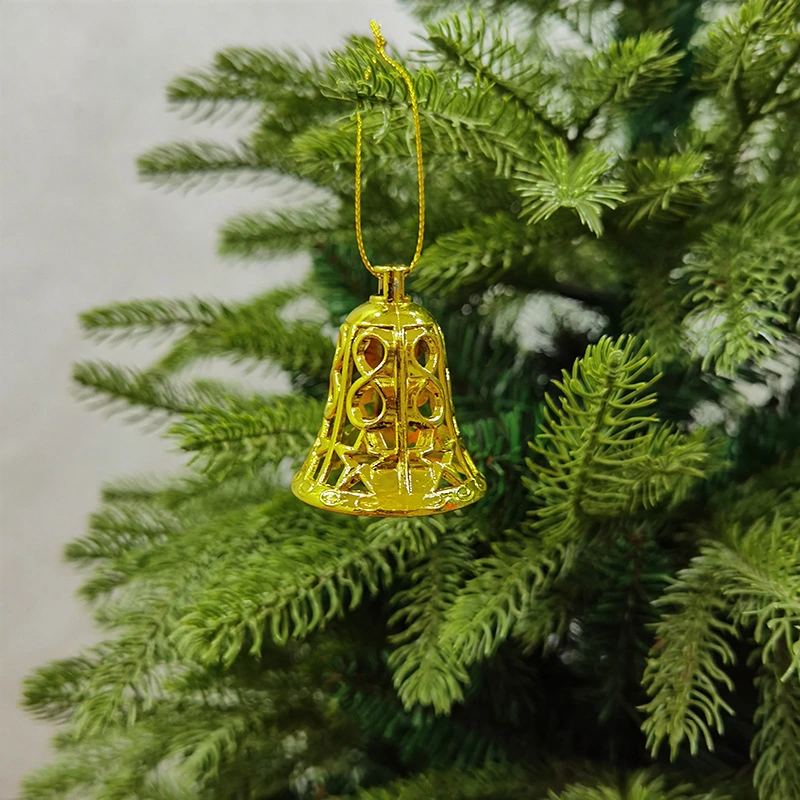 12pcs Festive Foam Bell Hanging Decorations Xmas Tree Bell Hanging Ornaments