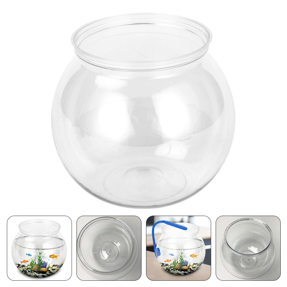 Desktop Small Fish Tank Plastic Fish Tank Globe Fish Bowl Living Room Table Fish Tank Decor