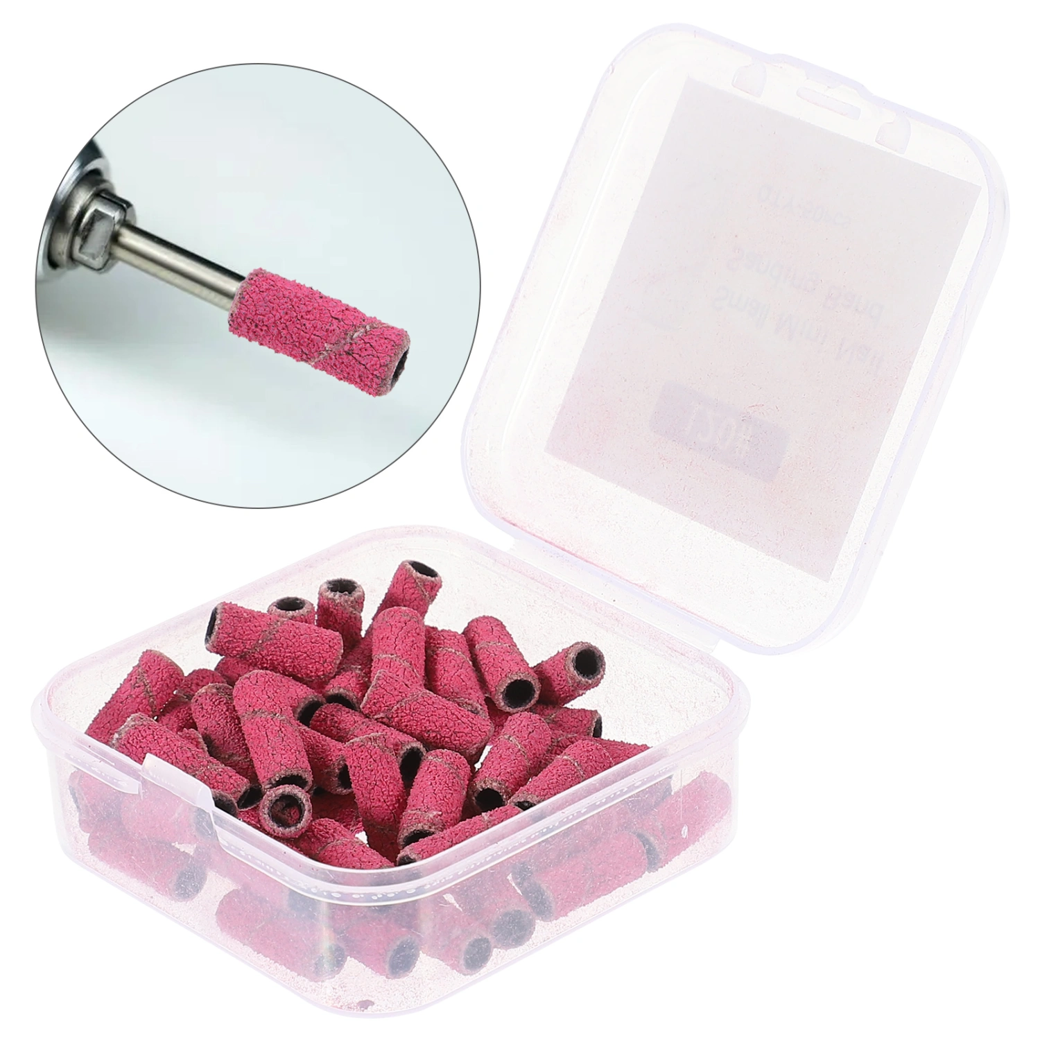 50 pcs Nail Sanding Bands Manicure Nail Sanding Bands Small Nail Sanding Bands for Nail Drill Bits