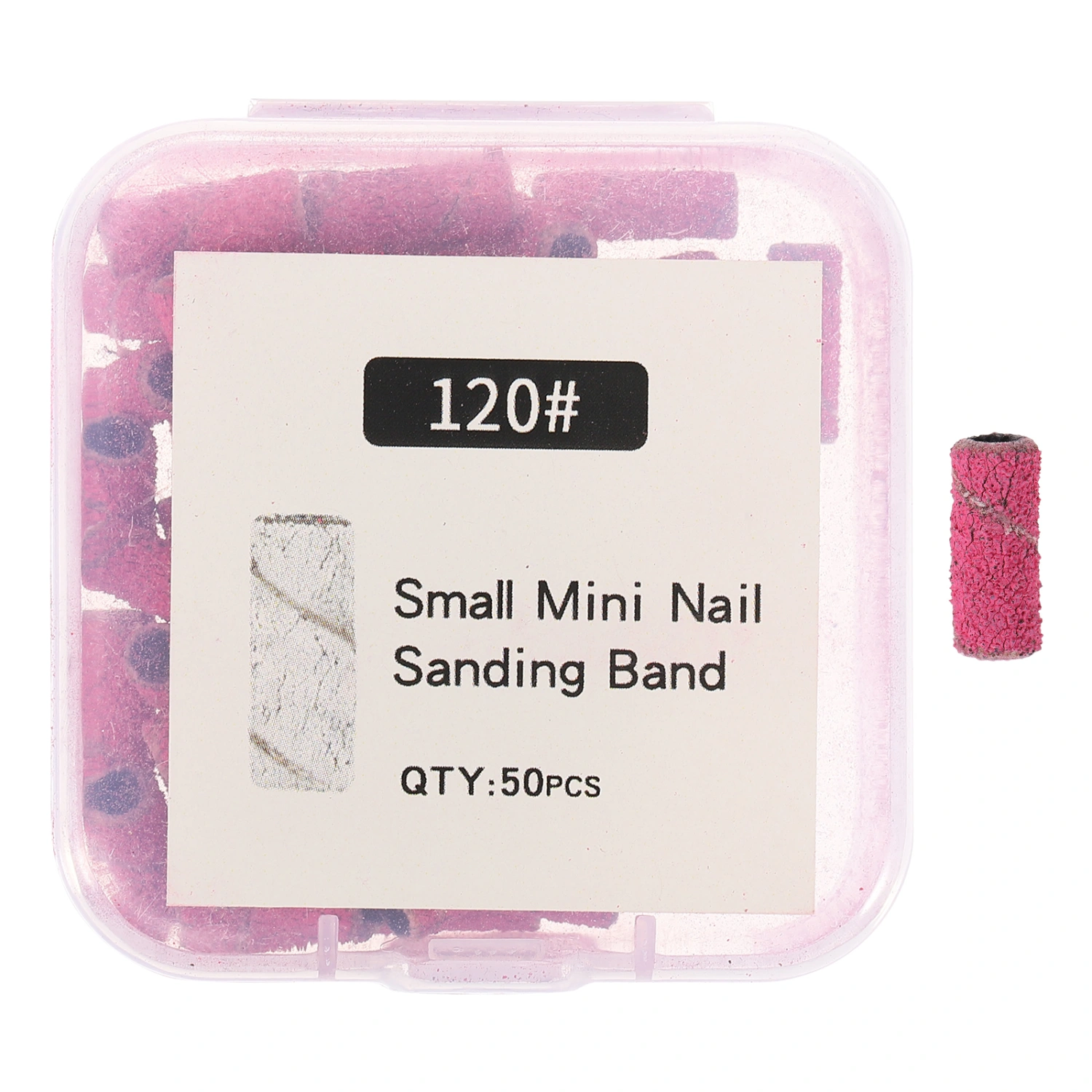 50 pcs Nail Sanding Bands Manicure Nail Sanding Bands Small Nail Sanding Bands for Nail Drill Bits