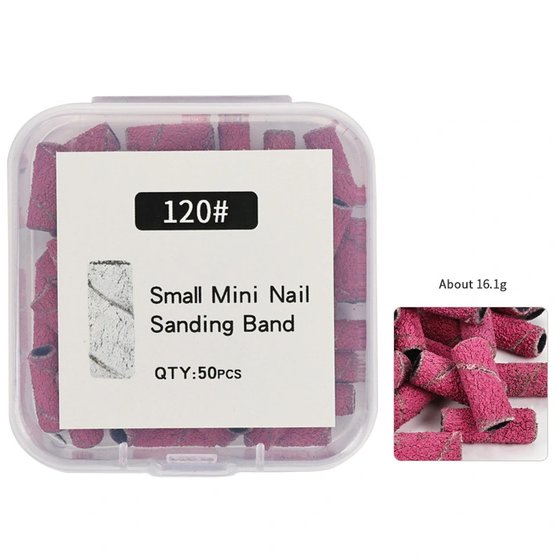50 pcs Nail Sanding Bands Manicure Nail Sanding Bands Small Nail Sanding Bands for Nail Drill Bits