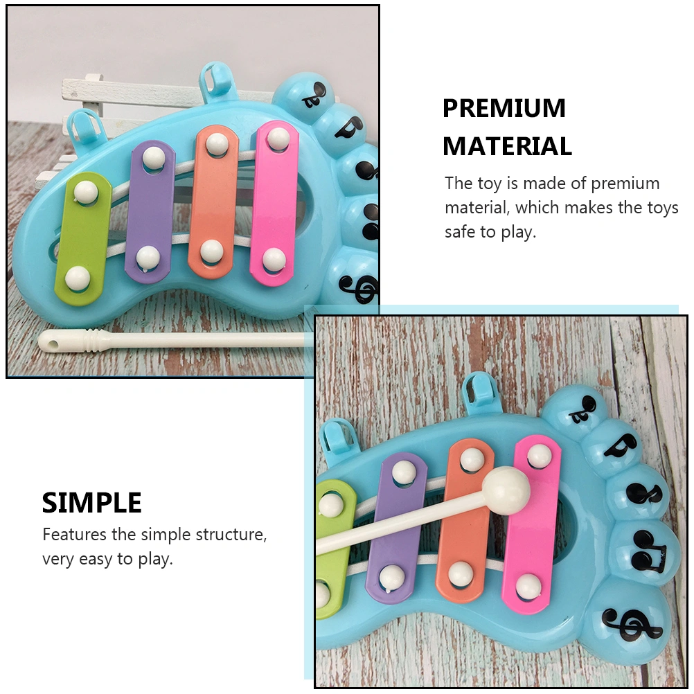 3pcs Plastic Percussion Instrument Toy Cartoon Music Toys Early Education Toy