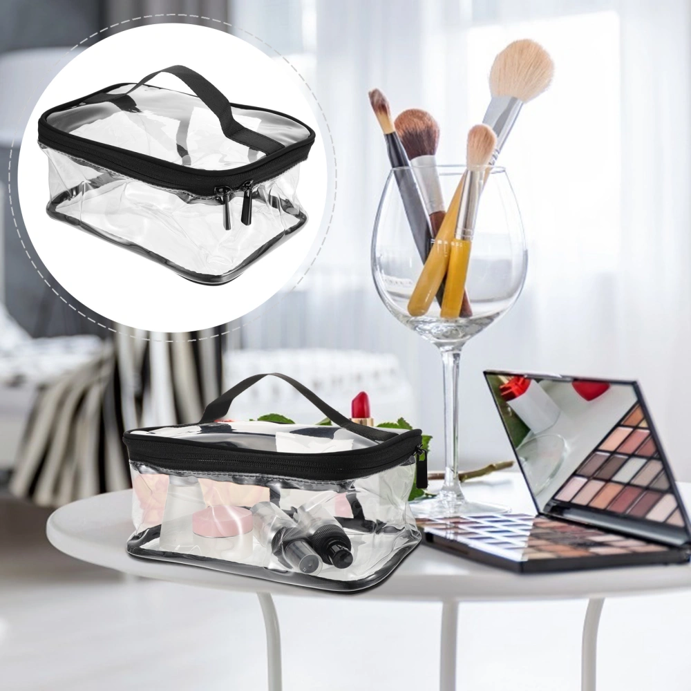 Clear Large Makeup Bag Transparent Cosmetic Storage Pouch for Home Travel