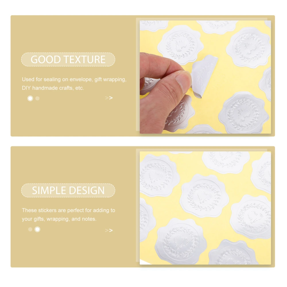 5 Sheets of Decorative Envelop Stickers Multi-function Dot Stickers Convenient Envelope Seals