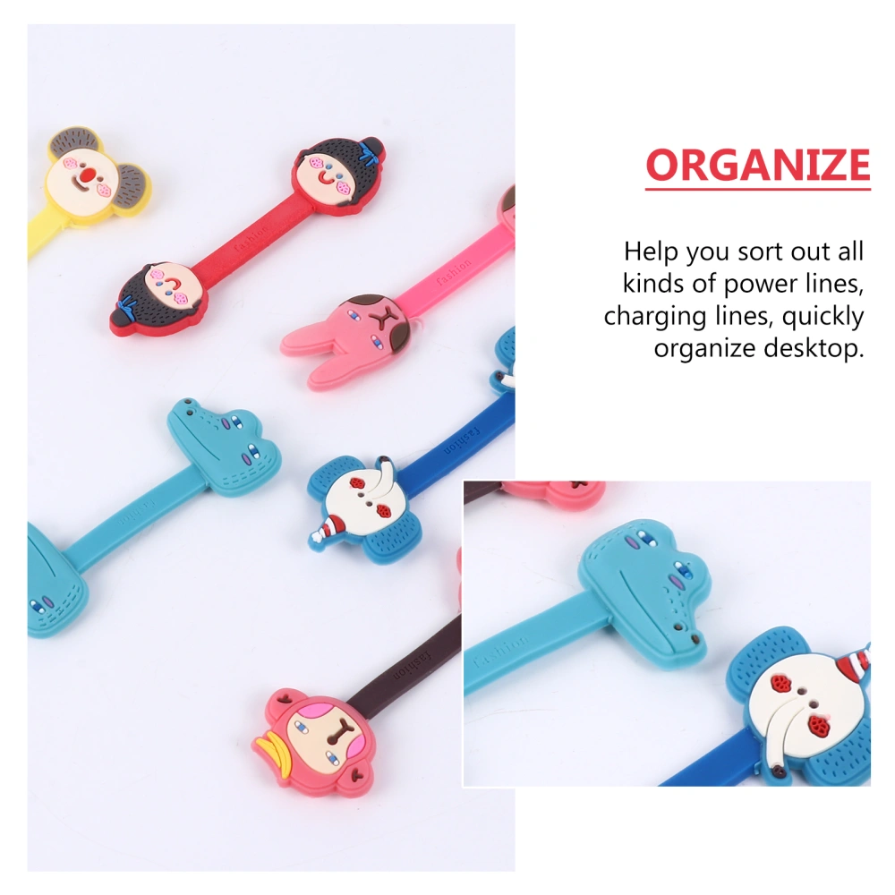 12pcs Wire Holder Magnetic Headphone Cable Earphone Organizer (Assorted Color)