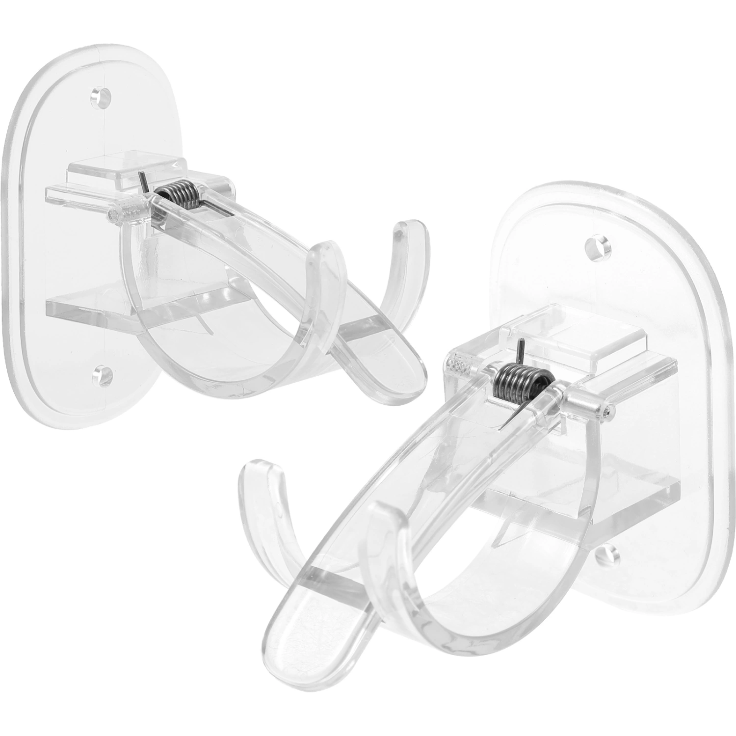 1 Set of Shower Rod Retainer Holder Shower Curtain Hooks Curtain Rod Support Holders