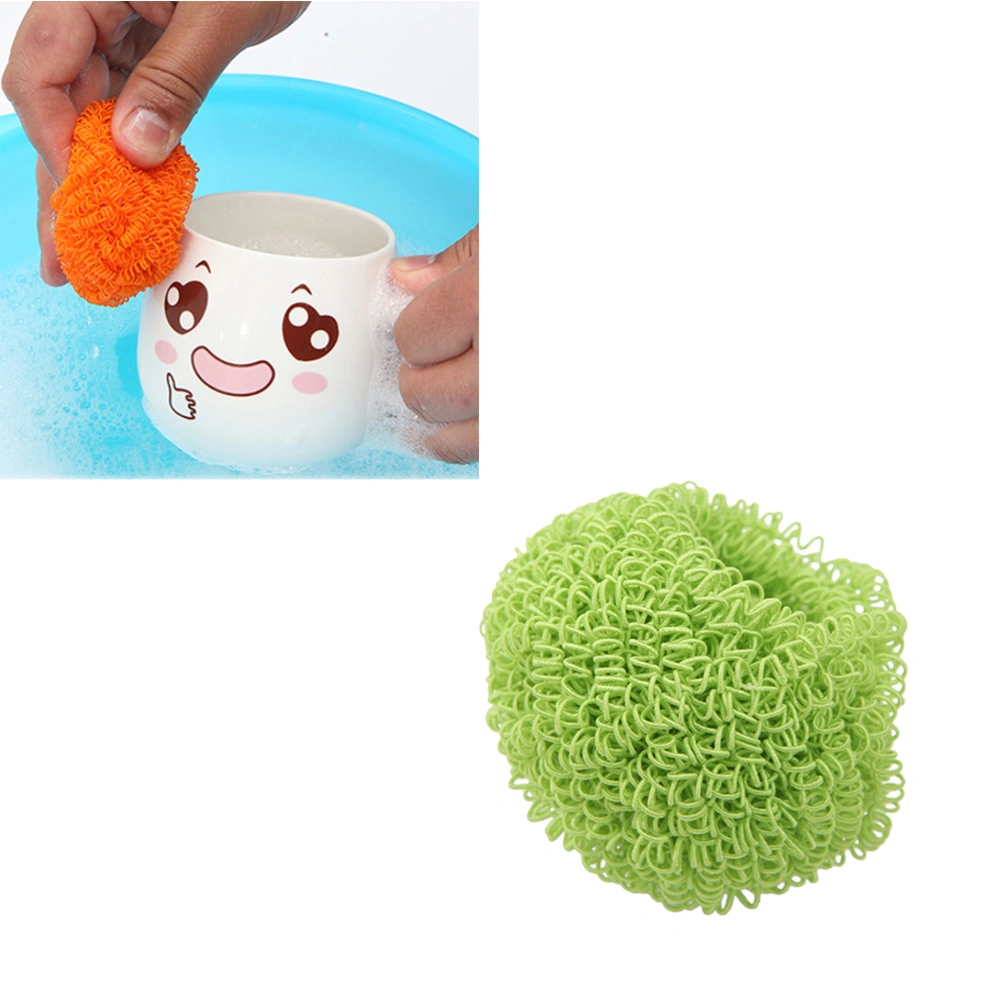 Kitchen Cleaning Ball Fiber Cleaning Ball for Home Restaurant (Random Color)