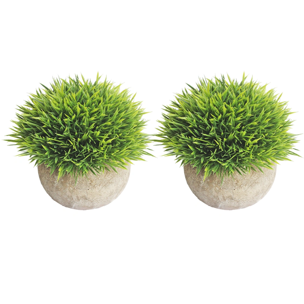 2pcs Artificial Plants Bonsai Unique Simulation Plants Ornaments Pretty Home Decoration for Office Living Room