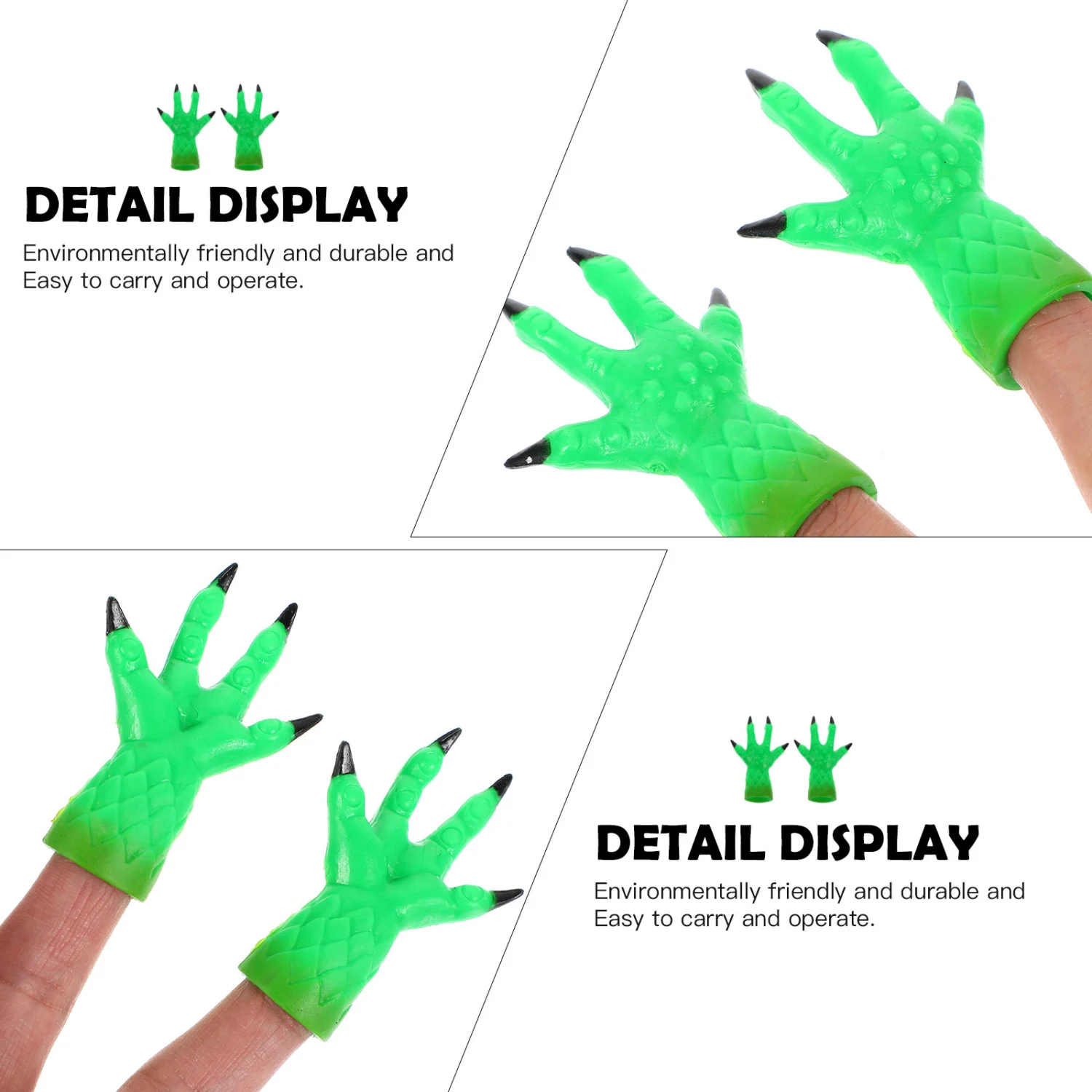 1 Pair Funny Devil Trick Finger Gloves Cover Costume Props Cosplay Finger Gloves