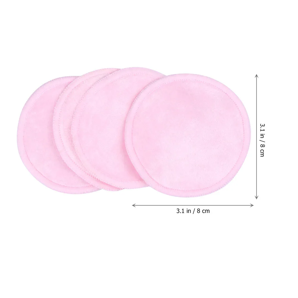 10pcs Practical Makeup Remover Pads Durable Double Layer Bamboo Fiber Pads