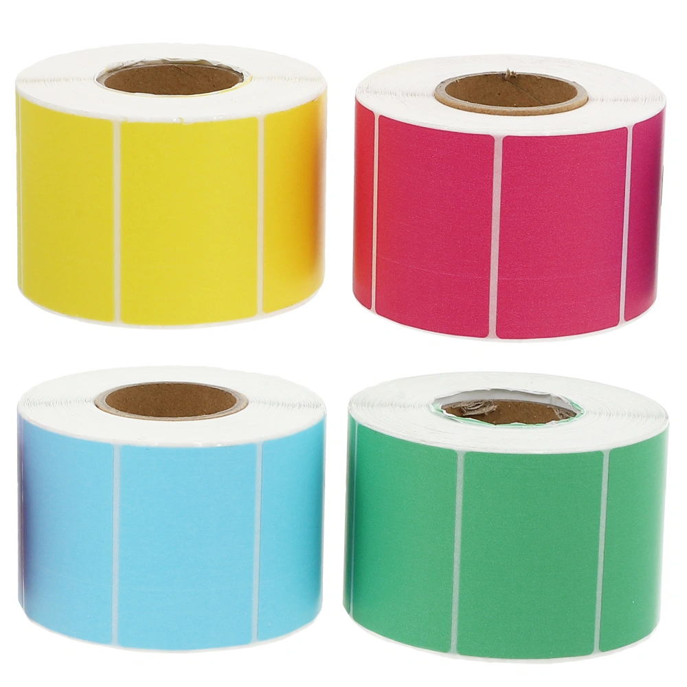 4 Rolls of Thermal Paper Labels Waterproof Stickers Price Label Tags for Market