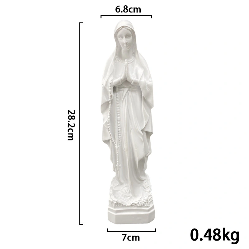 Virgin Mary Statue Virgin Mary Figurine Madonna Catholic Resin Craft Virgin Mary Figurine