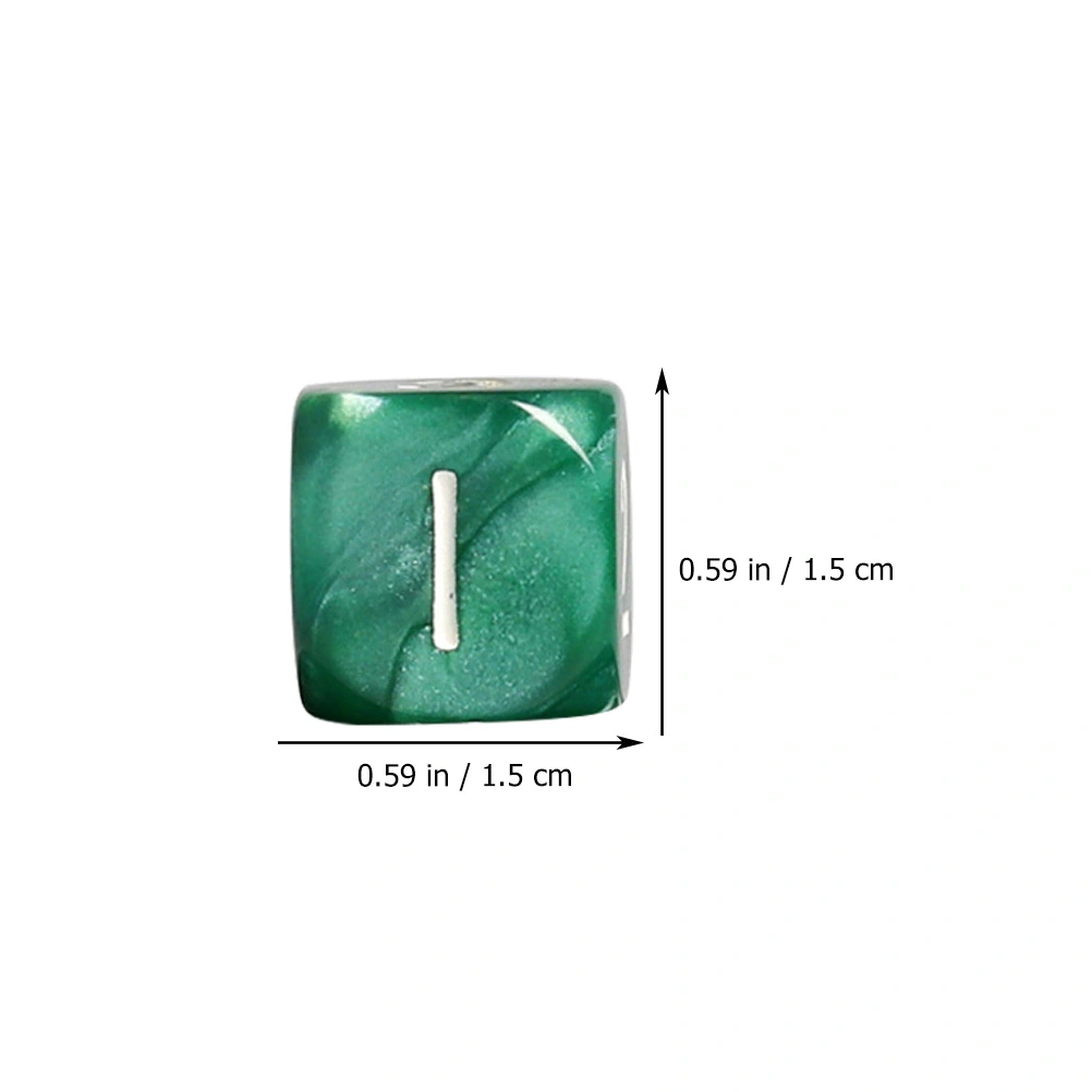 5pcs Acrylic Dices Multi-sided Dice Toys Entertainment Dice Playthings for Party