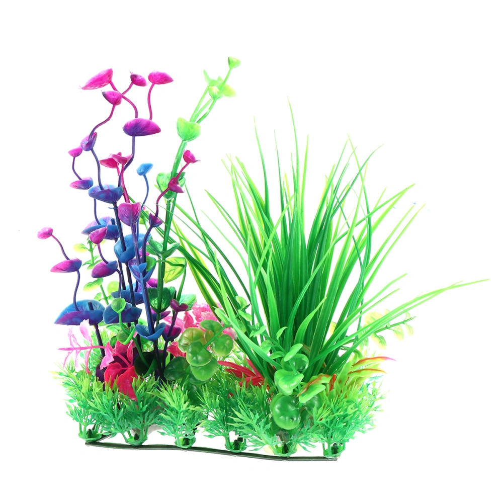 Artificial Underwater Plant Sea Grass Setcreasea Purpurea Environmental Fake Plant Decorative Aquarium Ornament for Fish Tank