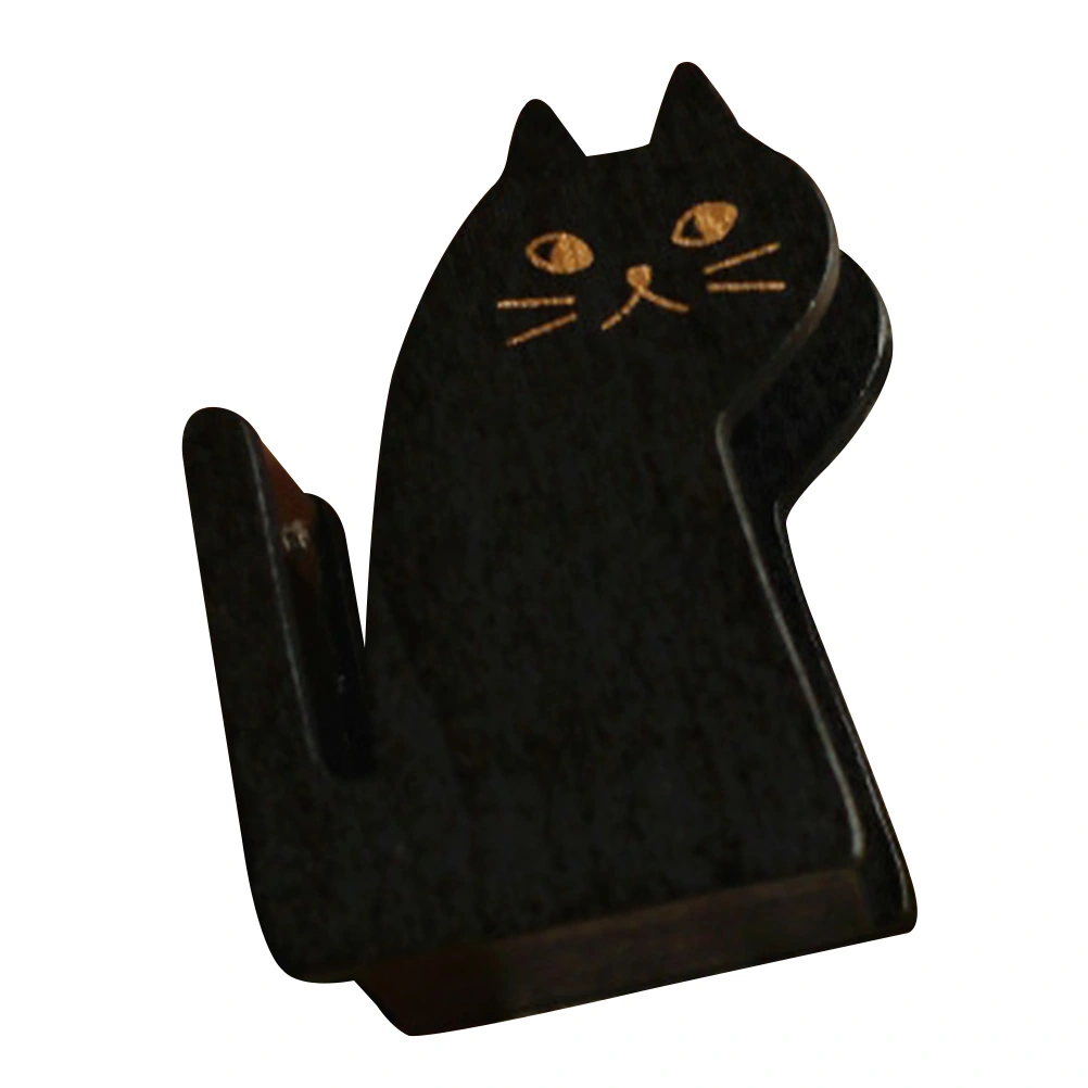 Cat Shaped Tape Dispenser Adorable Tape Cutter Retro Style Wooden Tape Dispenser