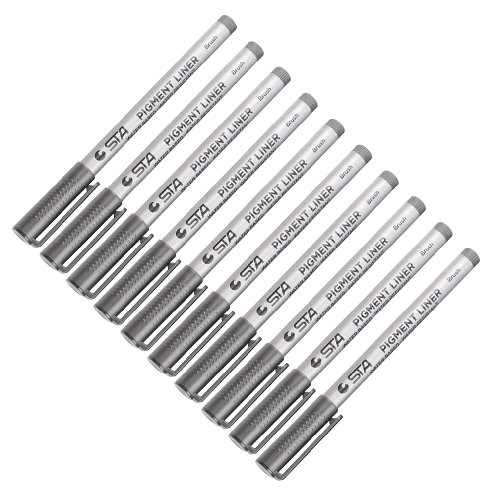 1 Set of 9Pcs Pigment Liner Fineliner Ink Pen Micro Fine Point Liner Pen Sketching Drawing Drafting Pen