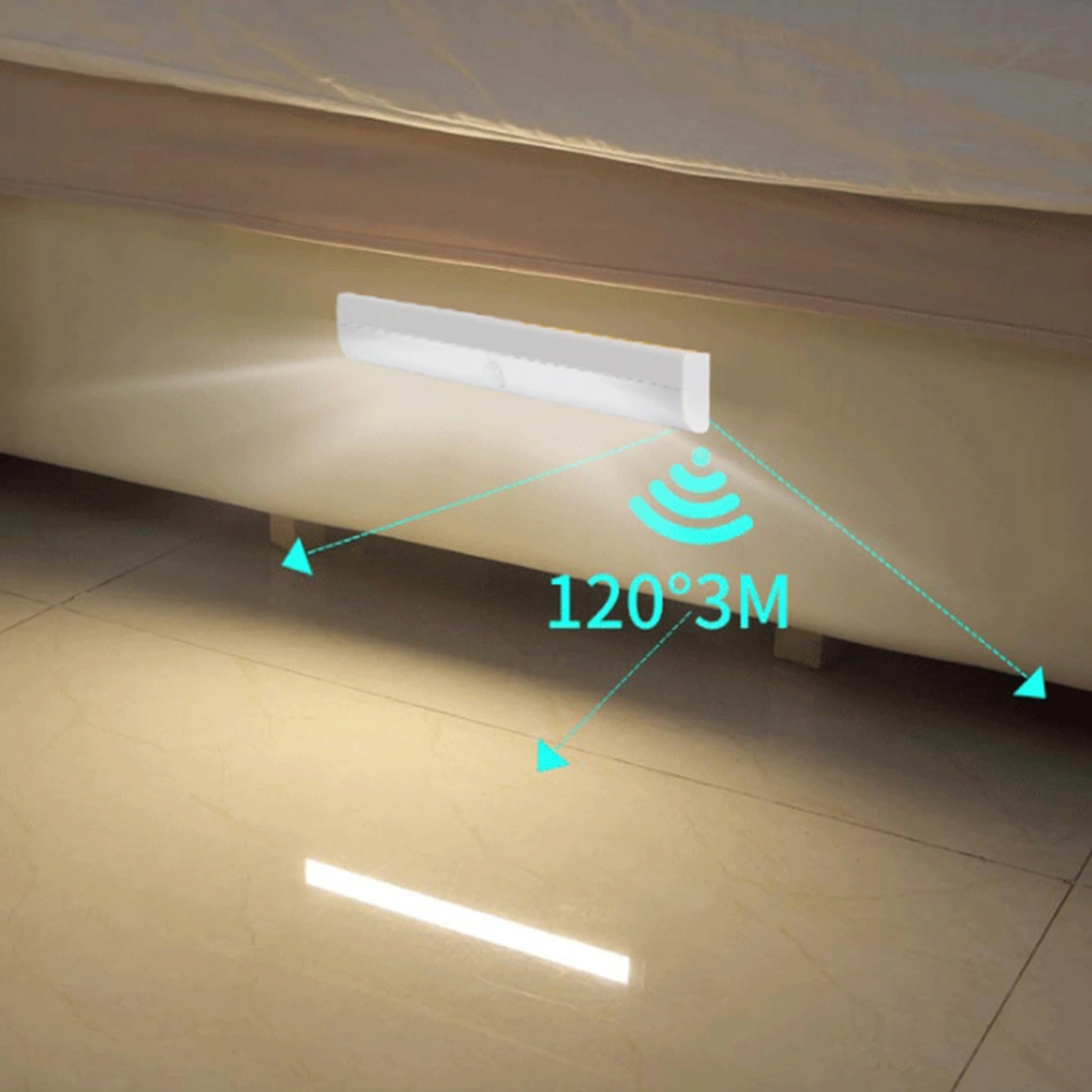 Motion Sensor Closet Light Strip Night Light Wireless Light Bar for Corridor Wardrobe Kitchen (White Light)