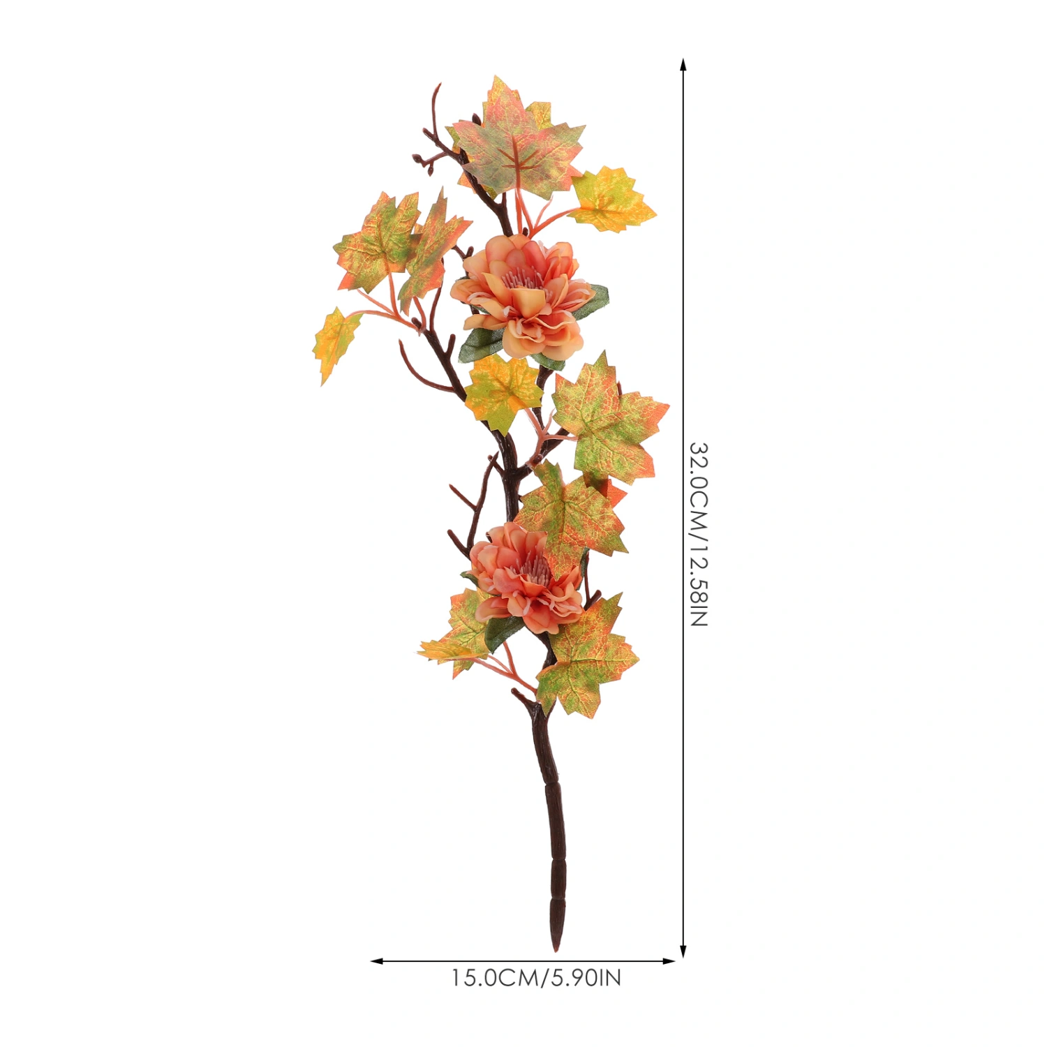 Maple Leaf Flower Stem Fall Branch Thanksgiving Day Fake Branch Household Decoration
