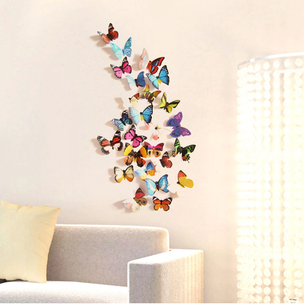 19pcs 3D Removable Mural Stickers Wall Fridge Stickers for Home Room Decoration (Style H-017B)