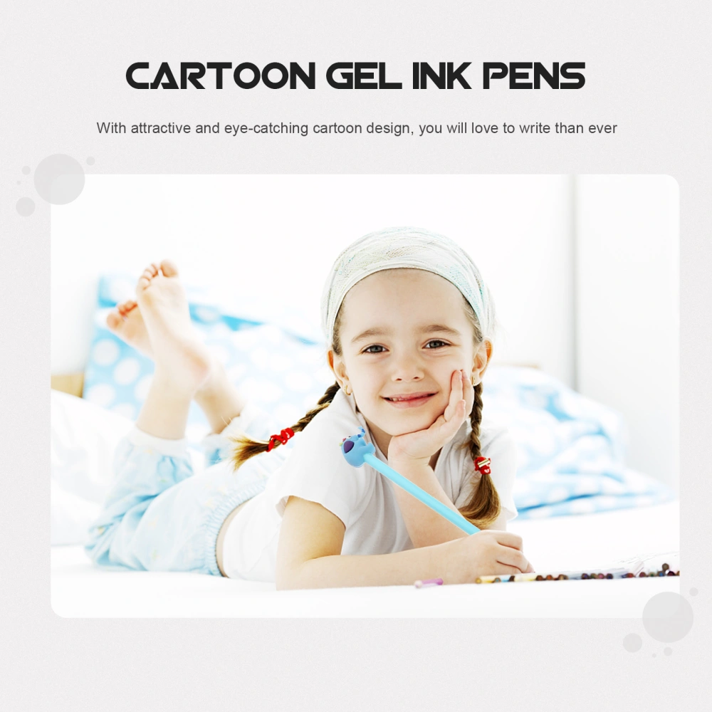 18Pcs Cartoon Writing Pens Adorable Animals Shaped Pens Lovely Ballpoint Pens