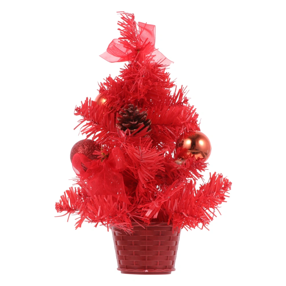 Artificial Christmas Mini Tree Desktop Ornament Christmas Decoration for Home