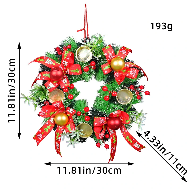 Christmas Candle Ring Xmas Candle Ring Wreath Mini Christmas Wreath for Pillar Candle