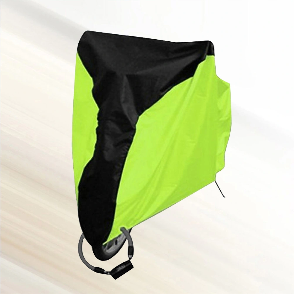 Weather Proof Bike Cover Outdoor Dustproof Cover with Metal Lockhole for Mountain/Road Bike - Size S (Black Center with Fluorescent Green)