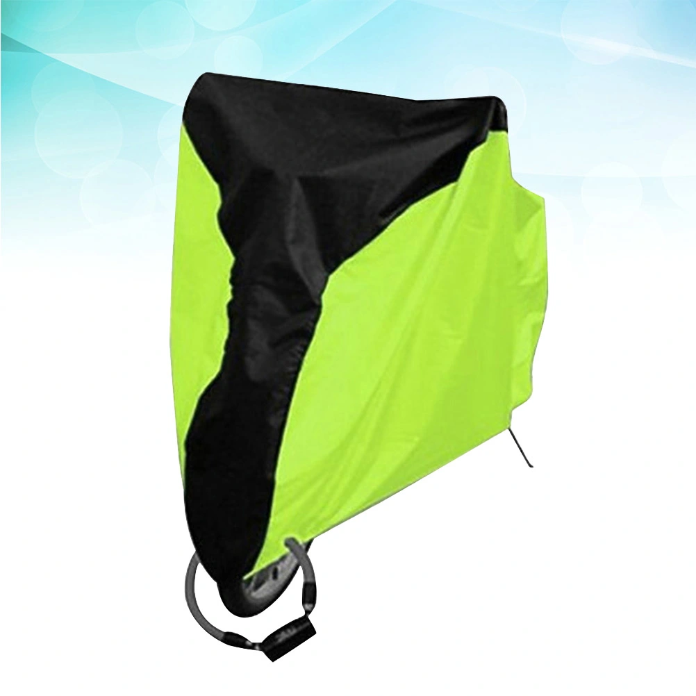 Weather Proof Bike Cover Outdoor Dustproof Cover with Metal Lockhole for Mountain/Road Bike - Size S (Black Center with Fluorescent Green)