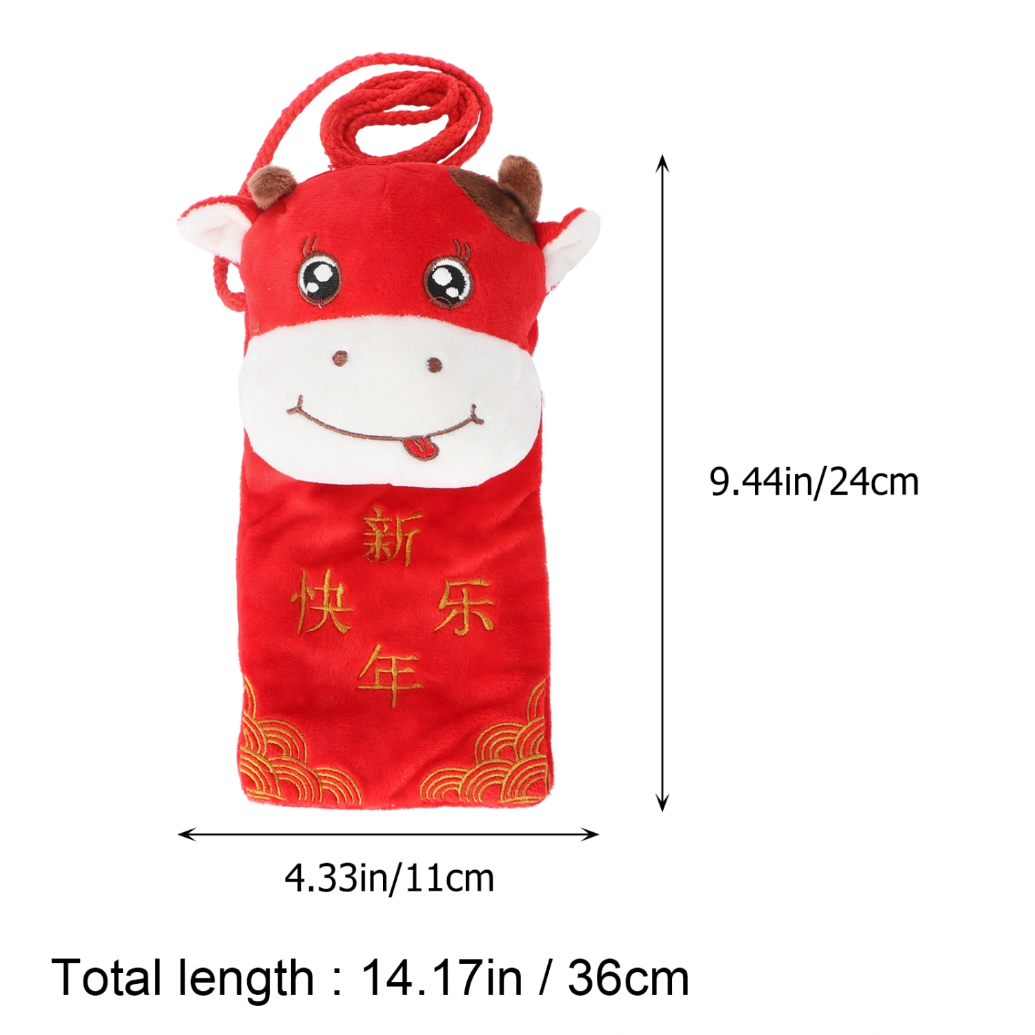 1pc Calf Design Shoulder Crossbody Bag New Year Crossbody Bag for Children